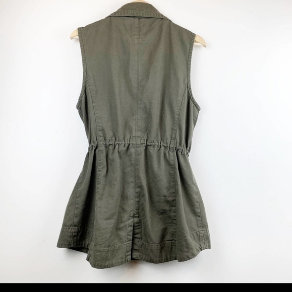 American Rag Army Green zippered vest - Picture 3 of 5